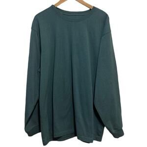 Carhartt K126 Men's Loose Fit blue Heavyweight Long-Sleeve Pocket T-Shirt XL